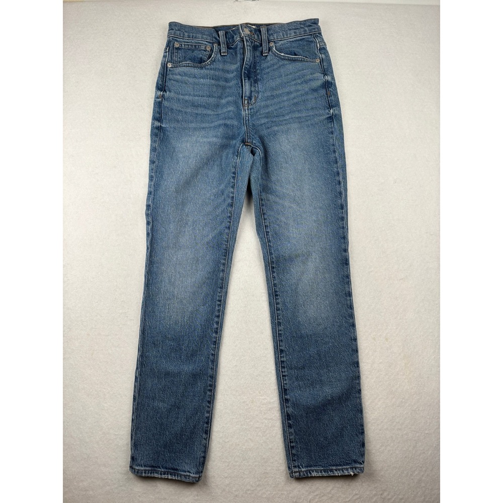 Madewell High Rise Slim Boyjean Womens 26 Straight Leg Denim